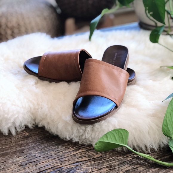 Nordstrom Shoes - • f a u x l e a t h e r s l i d e r •